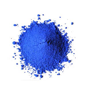 pigmento em pó azul de óxido de ferro