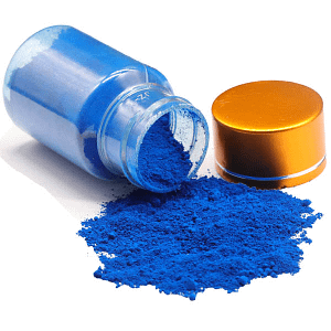 Polvo azul de óxido de hierro