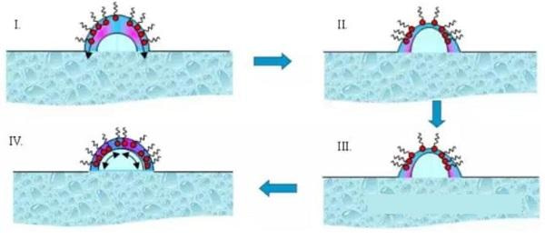 1. A geração de bolhas na tinta e o princípio da estabilização da espuma 2